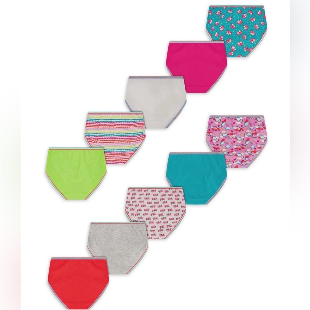 Wonder Nation Girls Underwear 10-Pack - Picture 8 of 8